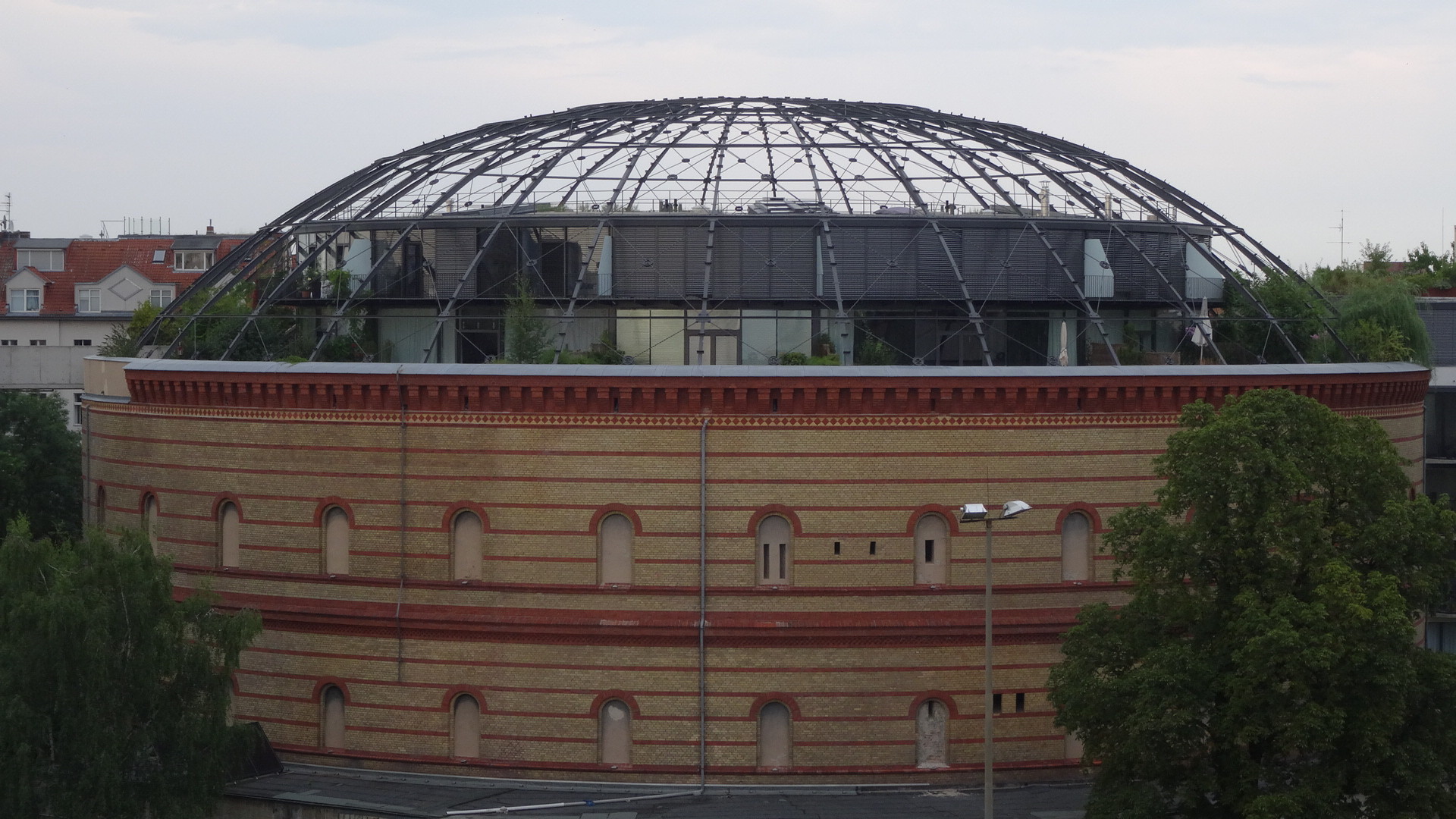 Kuppel über dem Fichte-Bunker in Berlin