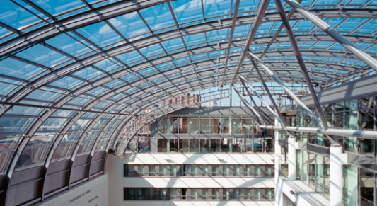 Brandschutzverglasung aus Borosilikatglas