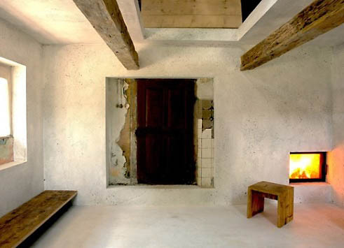 Stube mit Kamin