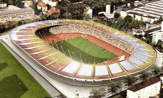 Letzigrund-Stadion in Zürich/CH
