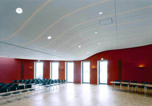 Der Saal der SVV mit gewellter Decke