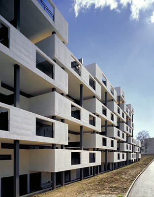 Ansicht der Balkone
