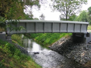 Fußgängerbrücke aus textilbewehrtem Beton
