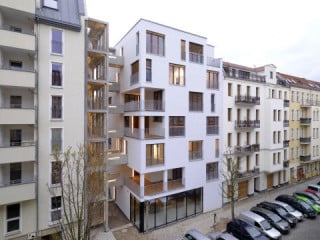 Holzbau mit sieben Geschossen in Berlin Prenzlauer Berg