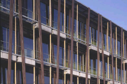 Süd-Ost-Fassade mit zukünftiger Fassadenbegrünung