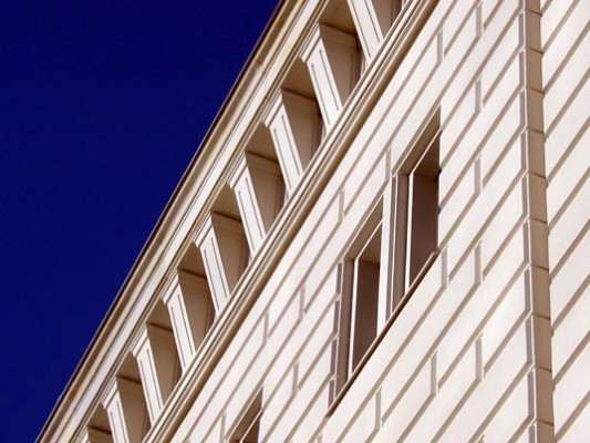 Detail des Dachgesimms