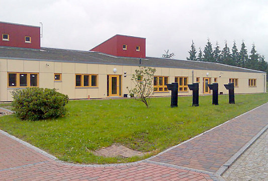 Rückfront des Gebäudes