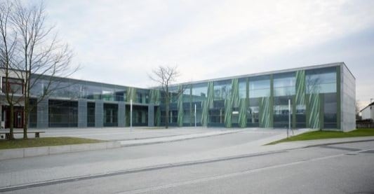 Die rückwärtige Fassade