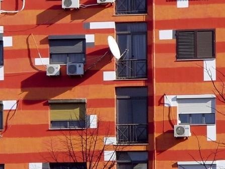Wohnblock in Tirana/AL