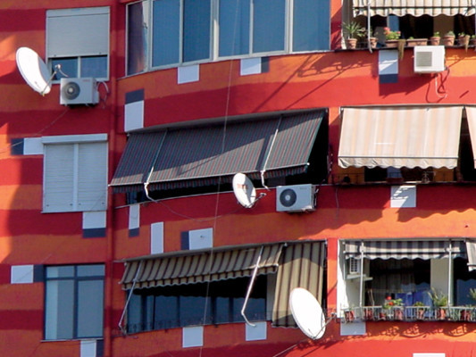 Detail der Fassade