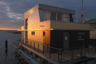 Schwimmendes Haus in Kiel