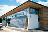 Verglaste Südfassade
