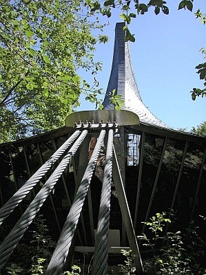 Seiltragwerk mit Schiefer in Stuttgart
