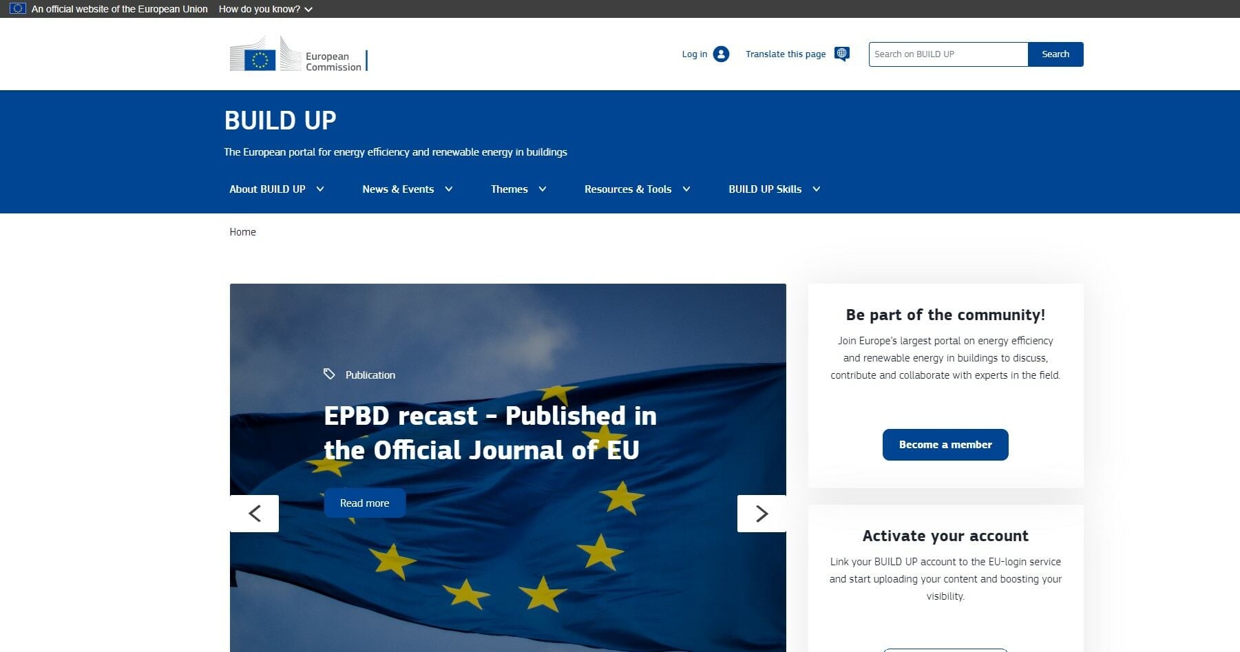 Informationsplattform zur Energieeinsparung von Gebäuden