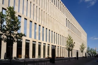 Fassade der neuen Bibliothek