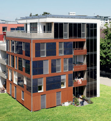 Passivwohnhaus mit Solarfassade