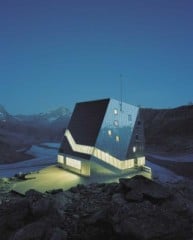 Neue Monte Rosa-Hütte oberhalb von Zermatt/CH