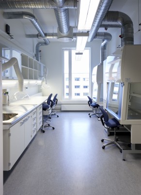 Hospital in Trondheim mit Reinraumboden aus Vinyl