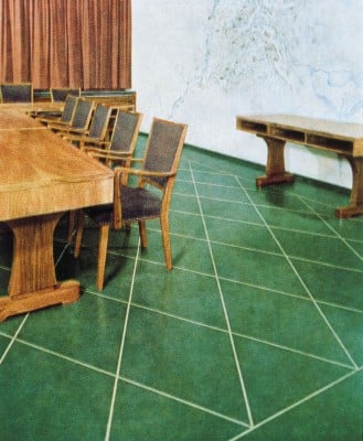 Linoleum in den 1950er Jahren (DLW-Kollektion Uni-Royal von 1955)