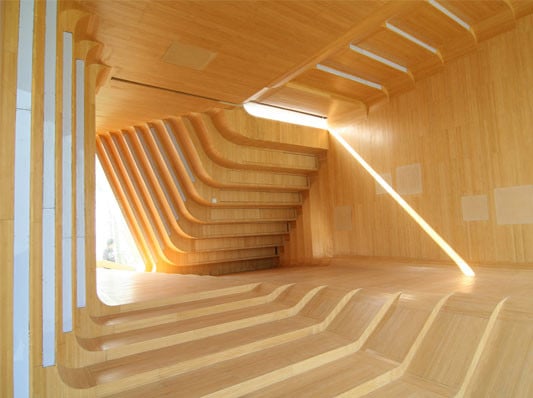 Die Treppen tragen auch zur Innenraumgestaltung wesentlich bei