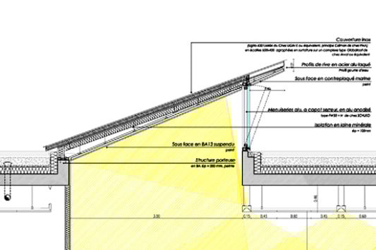 Bailly Schule in Saint-Denis/F | Geneigtes Dach | Bildung | Baunetz_Wissen
