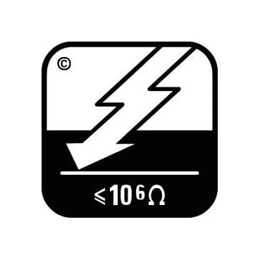 Piktogramm elektrisch leitfähiger Bodenbelag