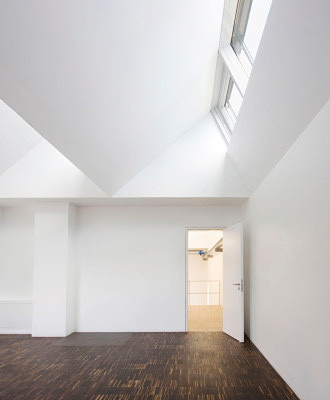 Blick von der Wohnung auf die Galerie