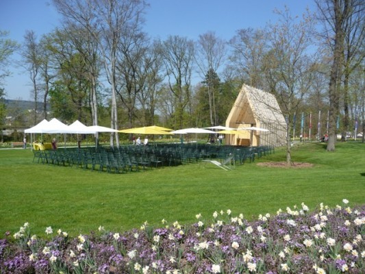 Die Kirche als Teil der Landesgartenschau