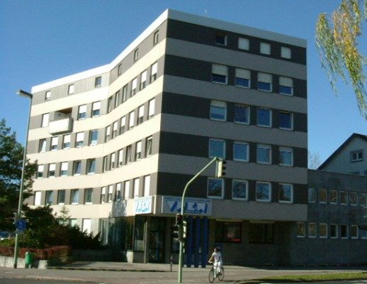 Das Verwaltungsgebäude vor dem Umbau