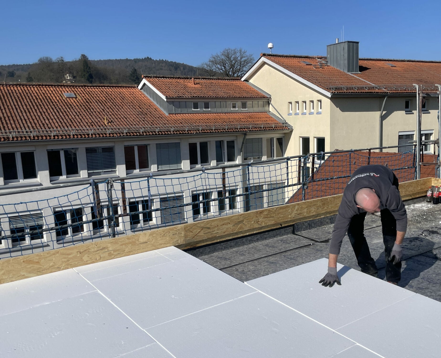 Verarbeitung der Dämmplatten