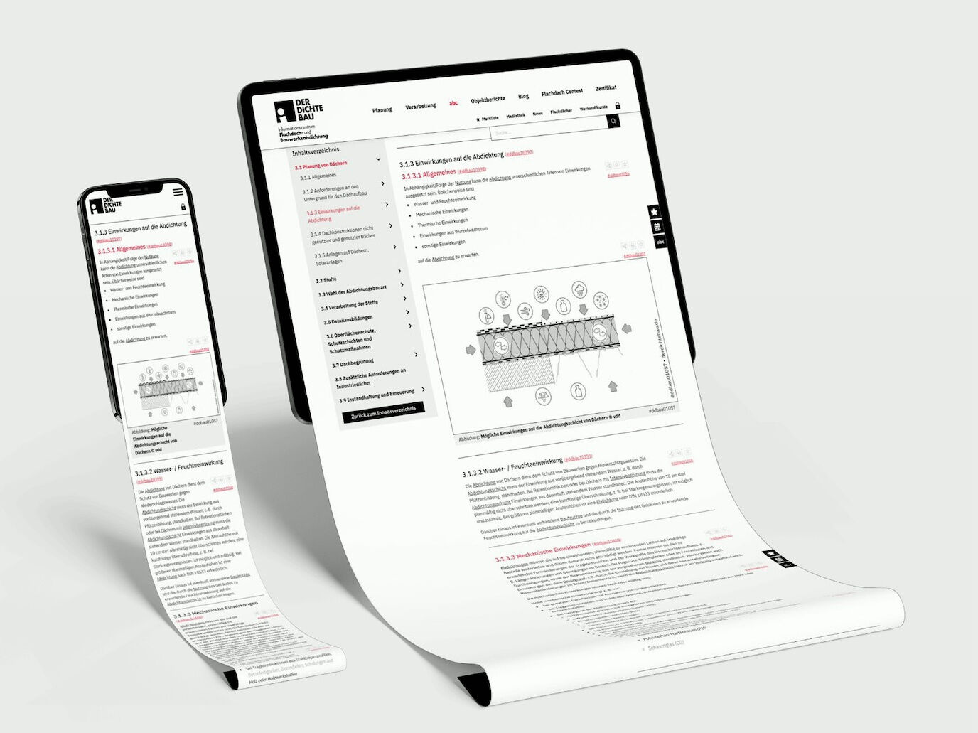 Mit der Kampagne „Sie müssen nicht alles wissen. Sie müssen nur wissen, wo es steht“ macht Der dichte Bau auf das digitale Regelwerk „abc – Technische Regeln Abdichtungen“ aufmerksam. 