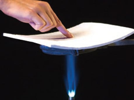 Aerogel als Wärmedämmung kann in allen Brandschutzklassen hergestellt werden