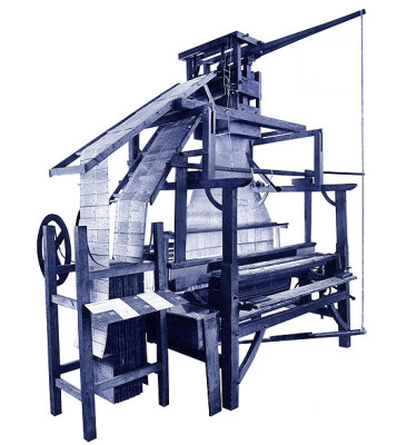 Historischer Jacquardwebstuhl
