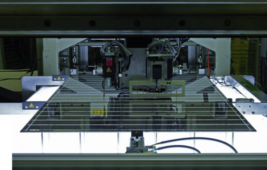 Fertigung von Dünnschicht-Solarmodulen