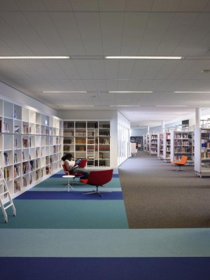 Lesesaal im zweiten Obergeschoss