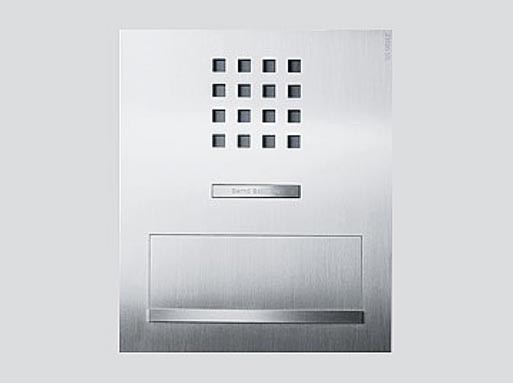 Unterputzbriefkasten mit integrierte Freisprechanlage