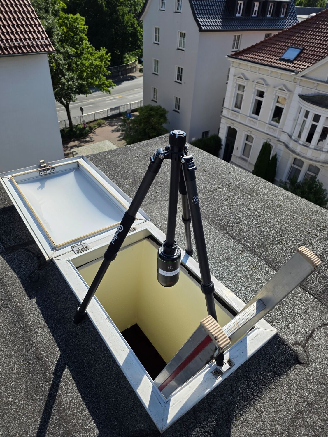 Auf eine Überlappung der verschiedenen Standorte und damit der (Teil-)Scans ist zu achten.