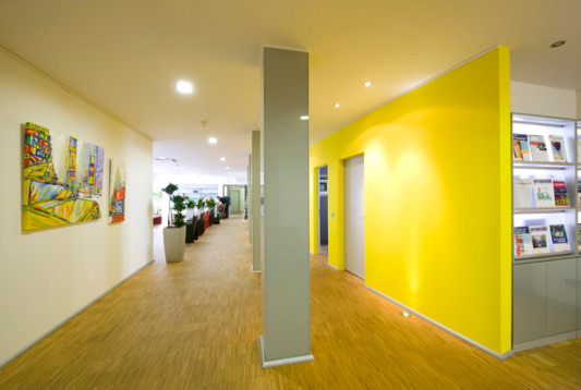 Gipsfaserplatten im Ärztehaus Gießen