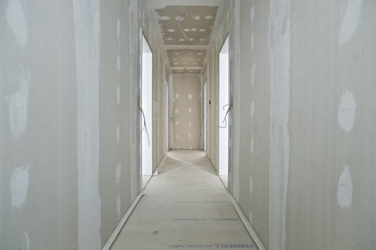 Gipsfaserplatten im Wohnungsbau