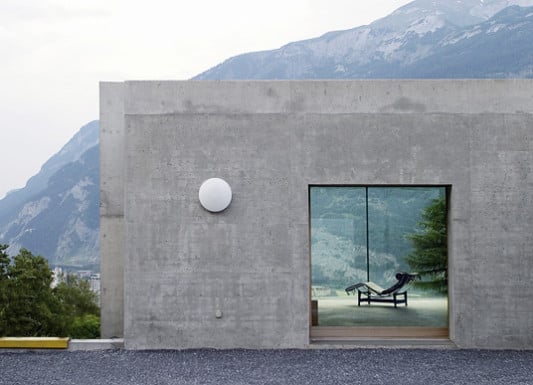 Einfamilienhaus aus Leichtbeton in Chur, Architekt: Patrick Gartmann, Chur/CH